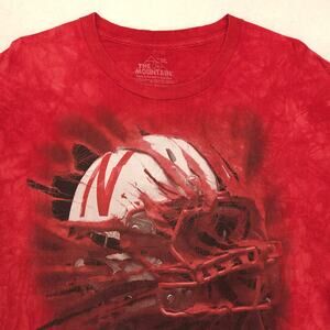 The Mountain Nebraska Cornhuskers Football Graphic T Shirt Mens Size 2XL Red